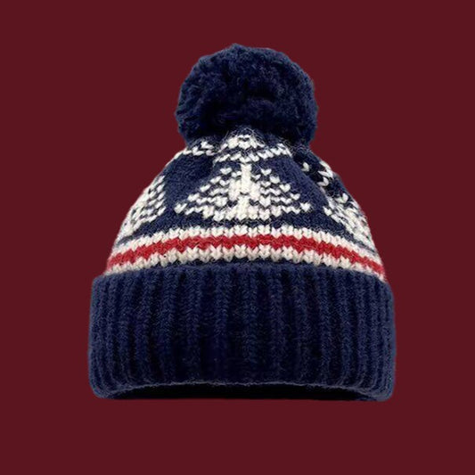 Textured Pom Pom Hat