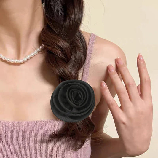 French Satin Retro Rose Hair Accessory For Girls Accessories-L