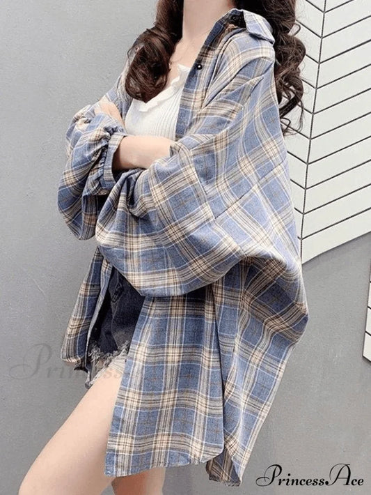 Casual Versatile Plaid Cardigan