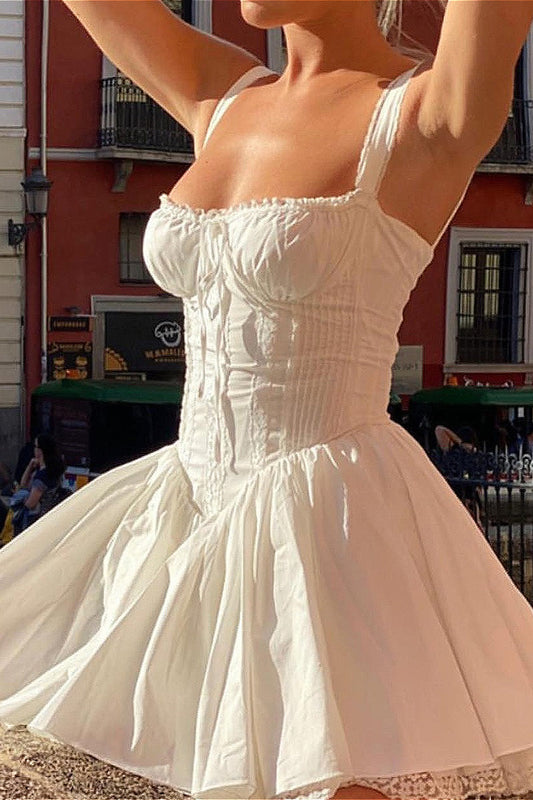 Lace Backless Cami Boho Dress