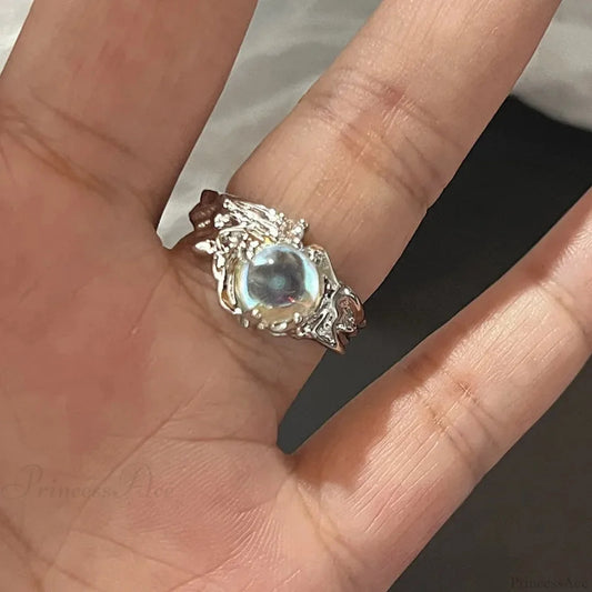 Dark Crystal Ebony Spider Ring