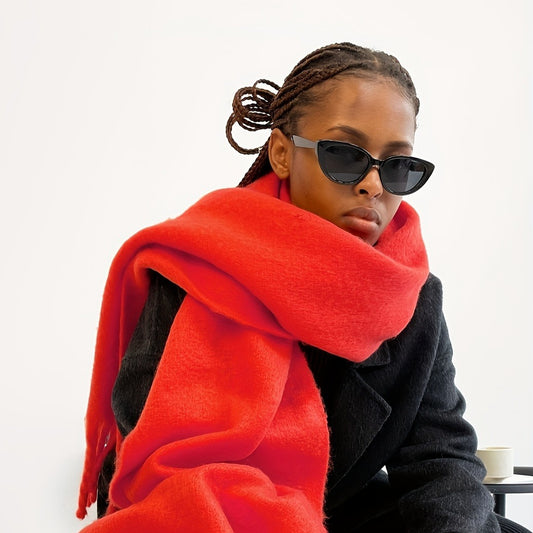 Solid Color Mohair Scarf