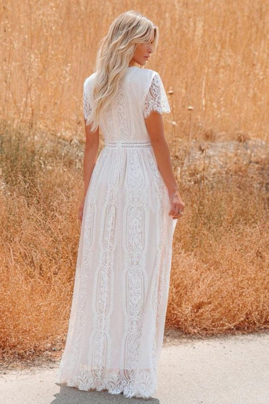 Sheer V Neck Bodycon Maxi Dress
