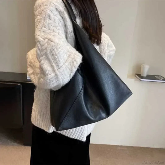 Fashion Leather Big Hobo Shoulder Bag shoulder-250126