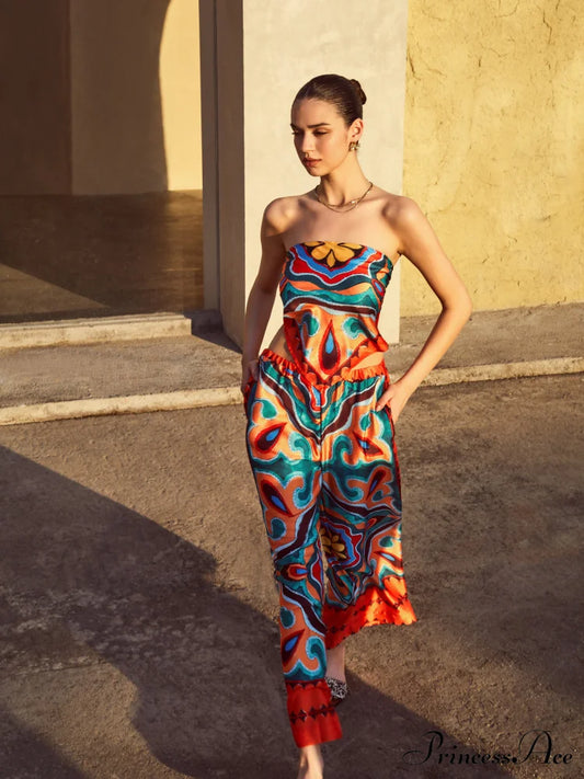 Flaming Passions Graceful Back Tie Top Tank Tops & Camis