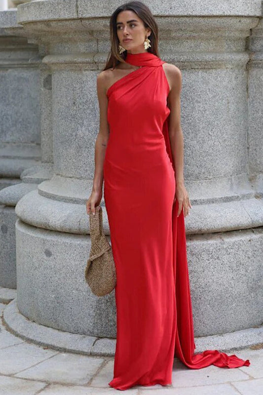 Backless Sash Tie Party Dress