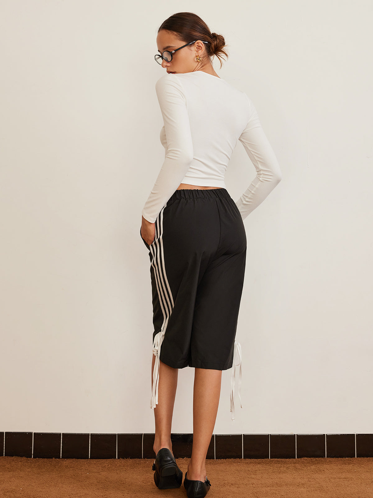 Bow Detail Plain T Shirt T Shirts