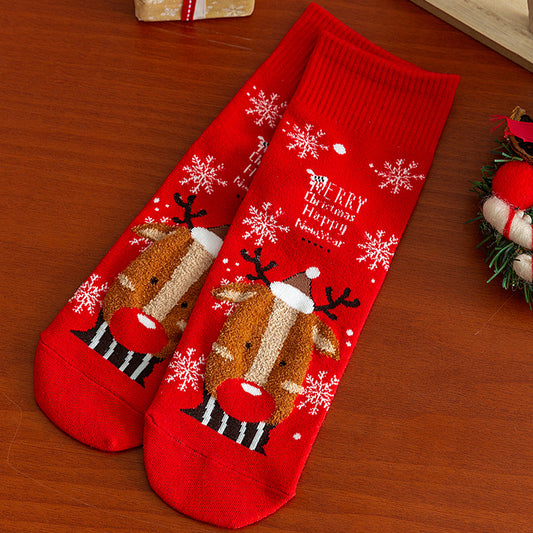 Cute Pattern Mid Calf Warm Socks