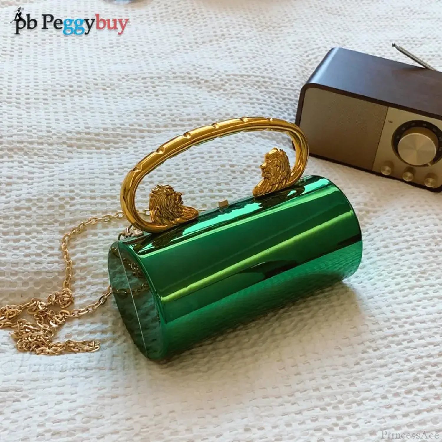 Acrylic Cylinder Crossbody Evening Clutch Bag clutchbag-250126