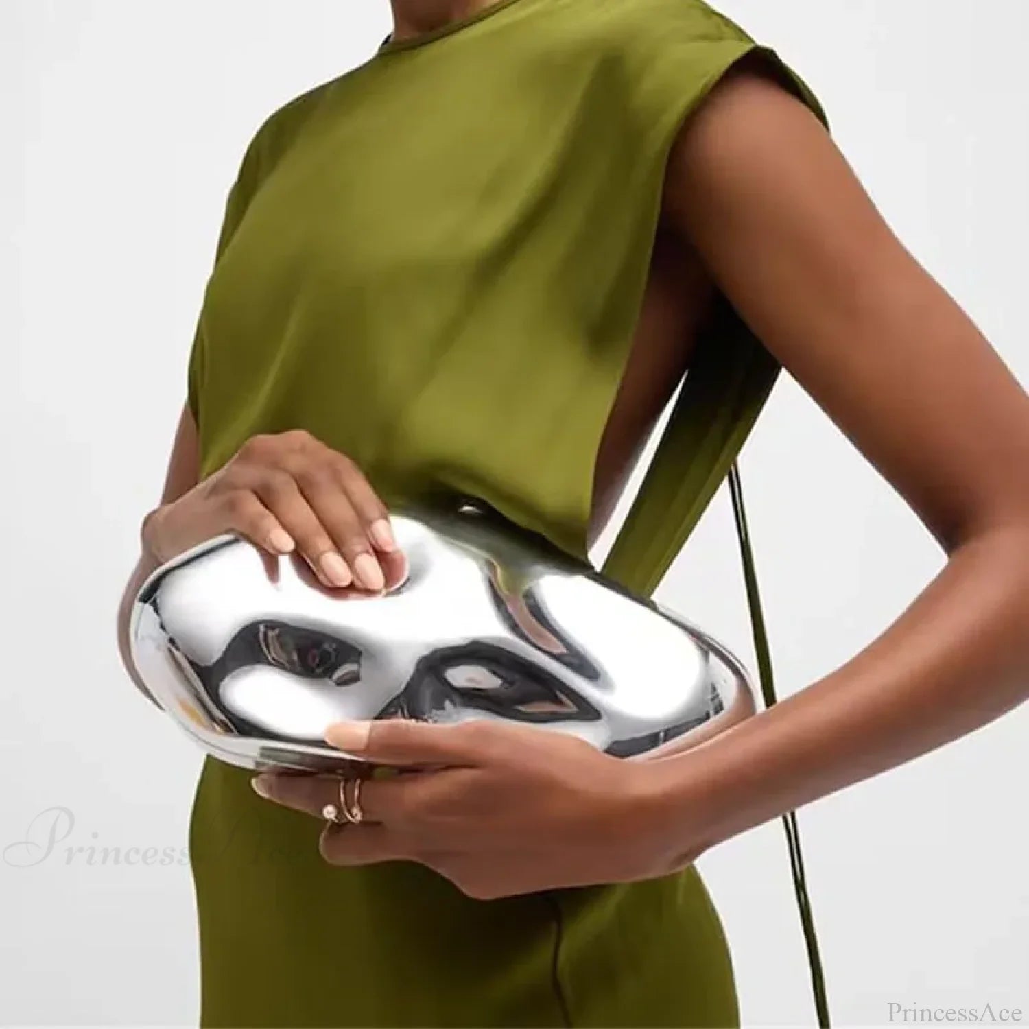 Acrylic Geometric Shape Evening Wristlet wristlet-250126