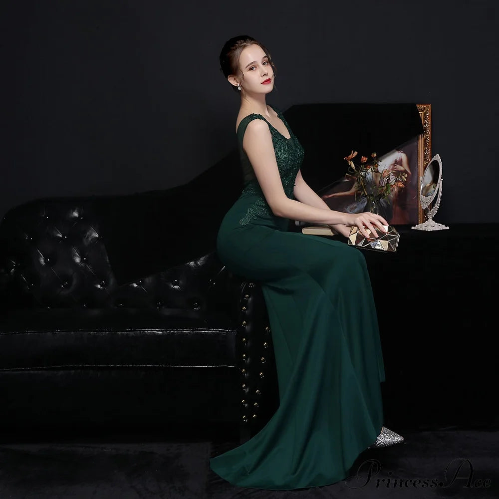 Amelia Embroidered Stylish Sequined Fishtail Dress S.o. Long Dresses