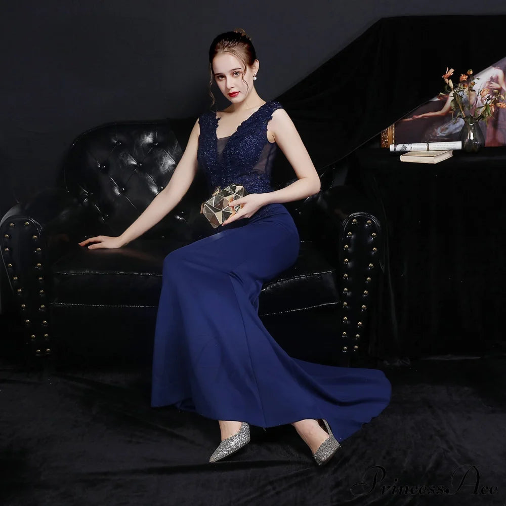 Amelia Embroidered Stylish Sequined Fishtail Dress S.o. Long Dresses