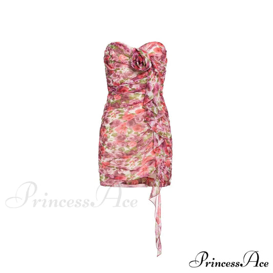 Amy Elegant Mini Dress Floral / Xs