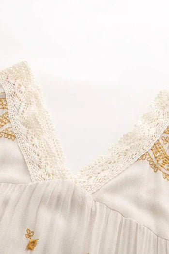 Floral Long Sleeve Midi Boho Dress