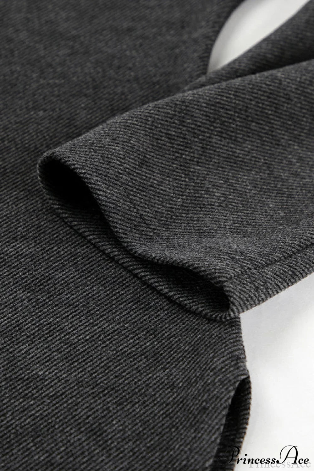 Black Off Shoulder Knit Slim Long Sleeve Tee