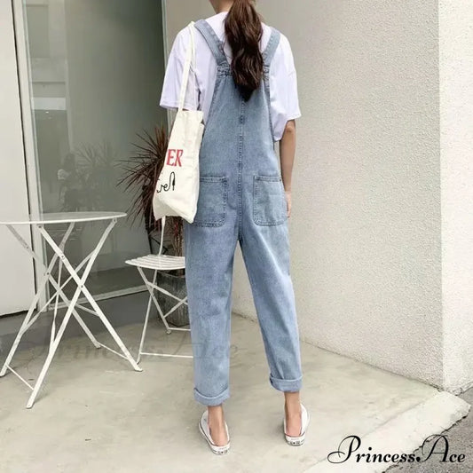 Blue Vintage Quality Fashion Women Pant Woman High Waist Denim Pants Wide Leg Clothing Jean