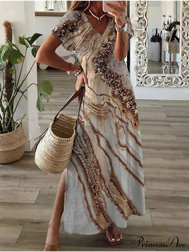 Brief Navy Gown M Fashion Design Black Warm-Season T Abstract Blouse Arm Casual 2024 Full-Length