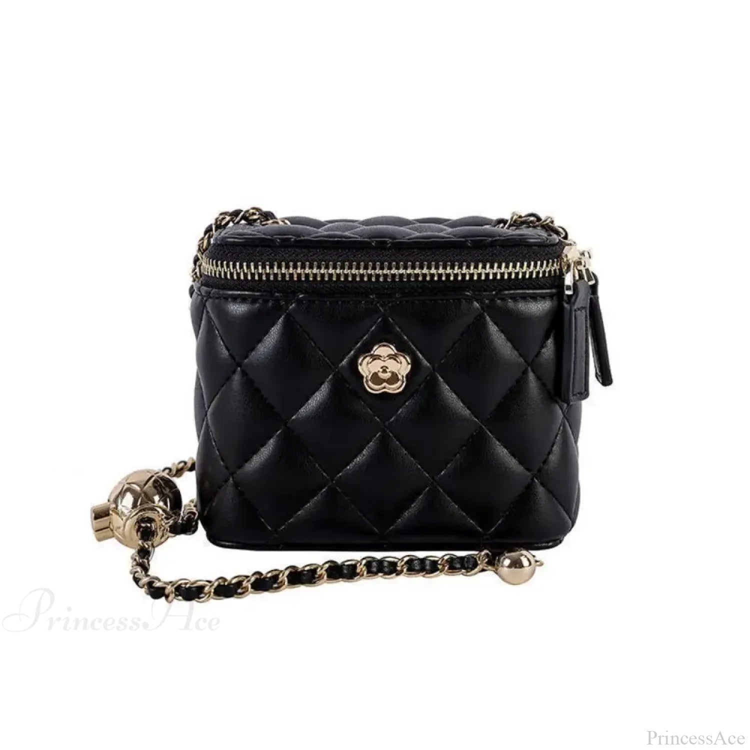 Camellia Rhombus Chain Bucket Crossbody crossbody-250126