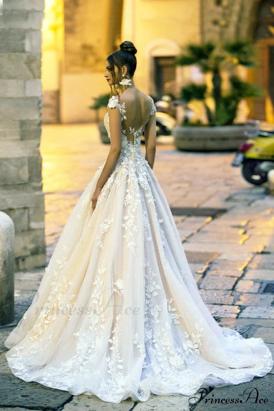 Cecilia Lace Graceful A-Line Wedding Dress