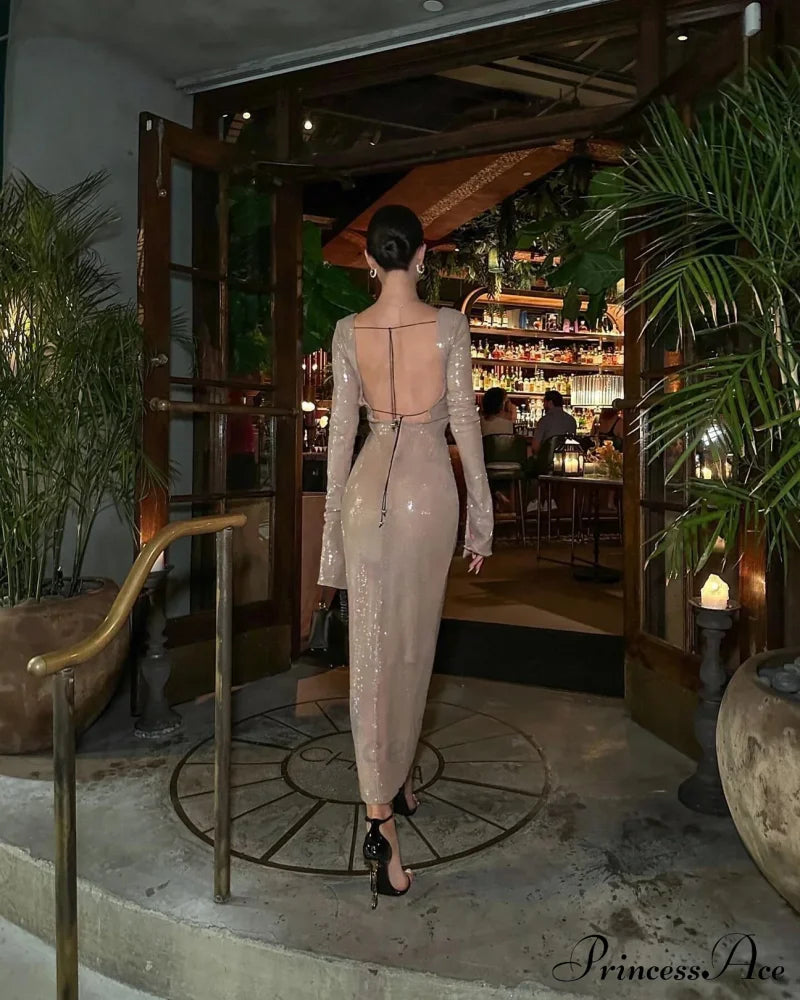 Chloi Lace Stylish Up Sequin Dress