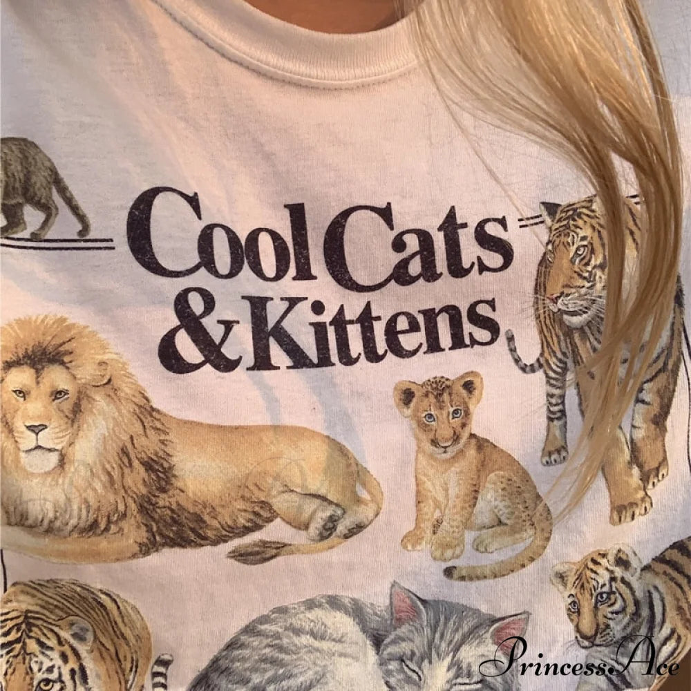Cool Cats And Charming Kittens Graphic T-Shirt