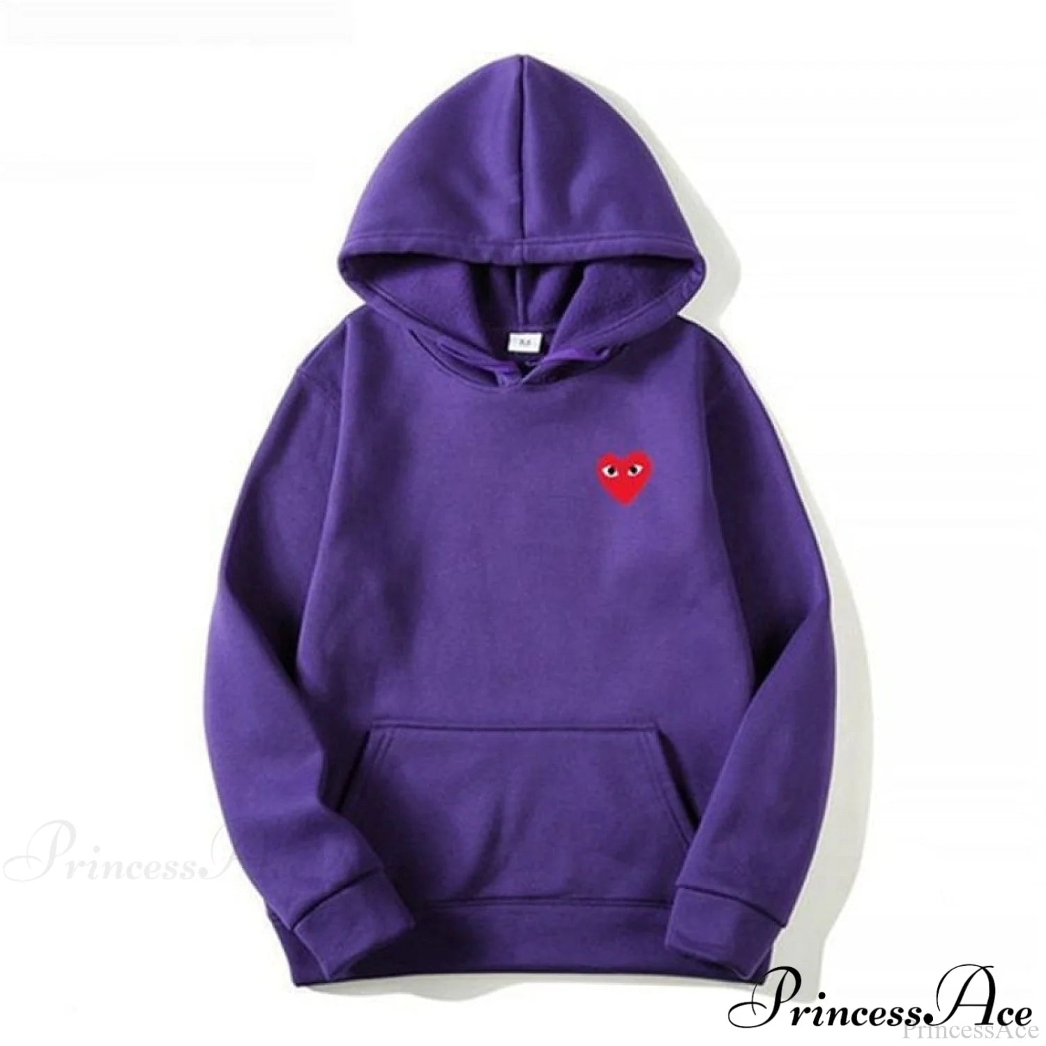 Cotton Heart-Eye Printed Fall/Winter Casual Hoodies C / S Sweatshirts & Hoodies-L