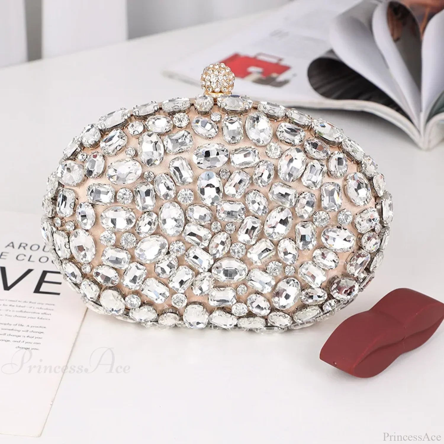 Crystal Diamond Evening Bag Birthday Party Wedding Clutch clutchbag-250126