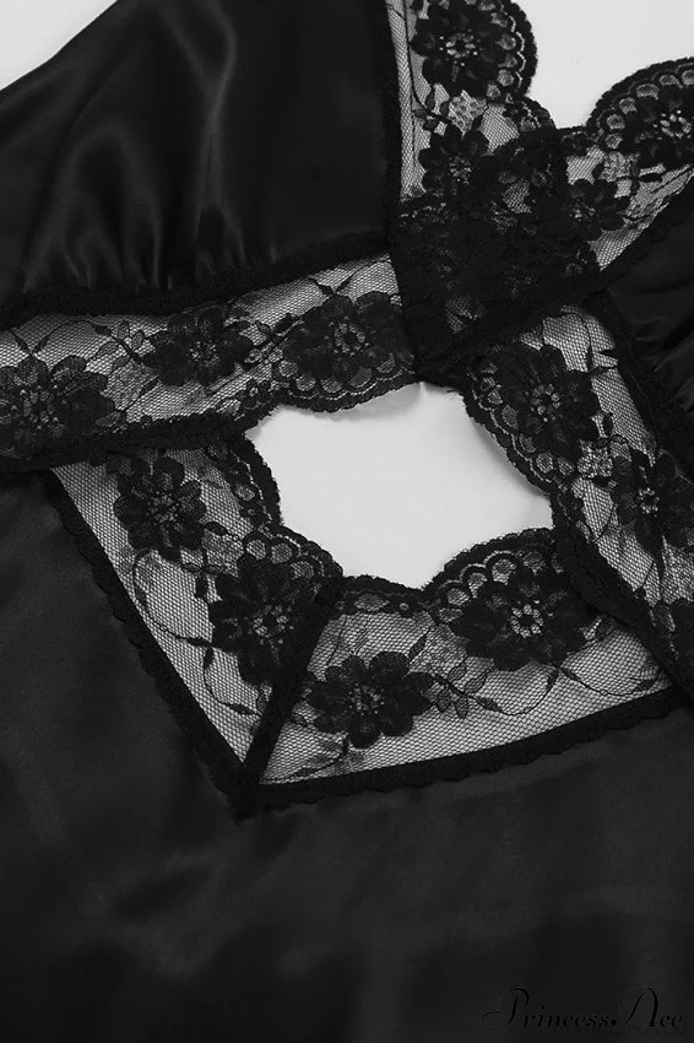 Cutout V Neck Lace Ruffled Mermaid Slim Maxi Dress