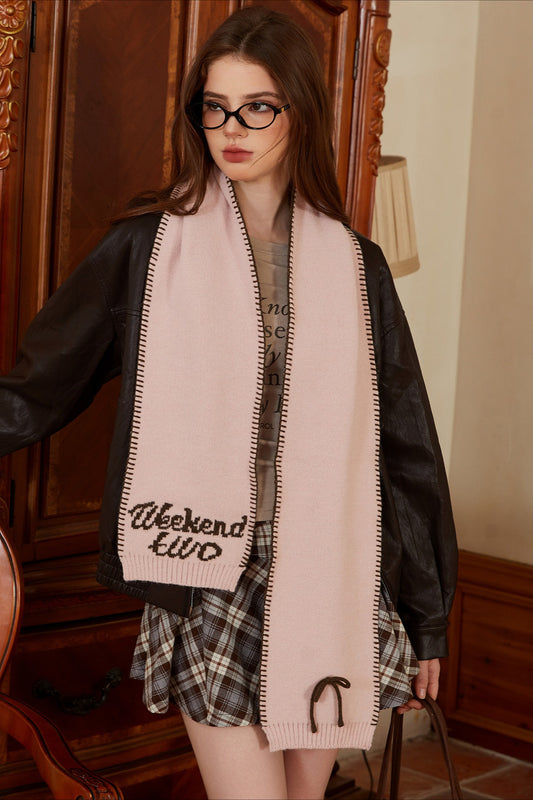 Chic Korean Versatile Solid Thick Warm Scarf