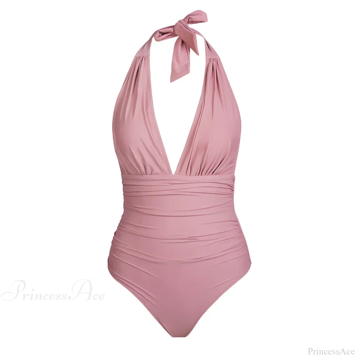 Deep V-neck Halter Backless One Piece Set color12 / XS