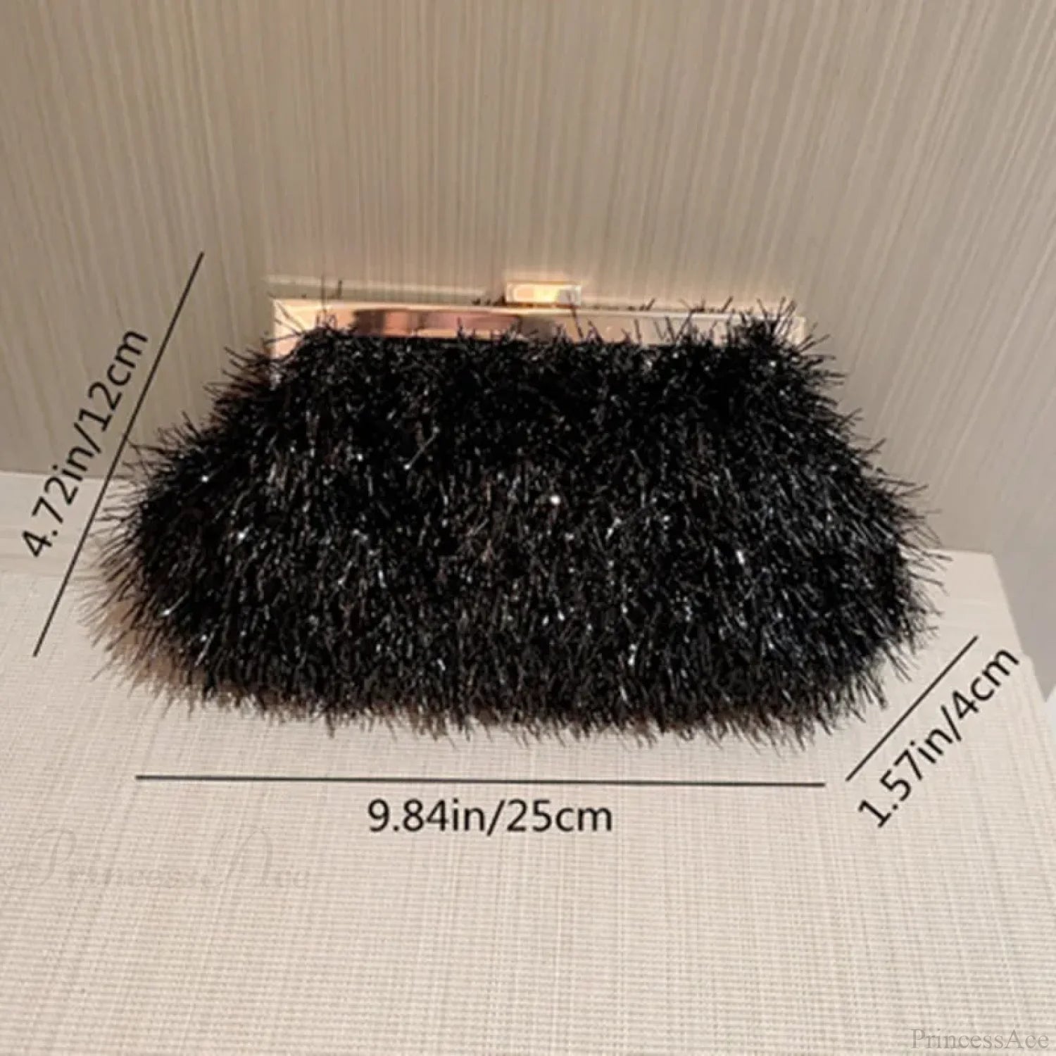 Designer Luxury Evening Clutch Wedding Party Bag Black clutchbag-250126