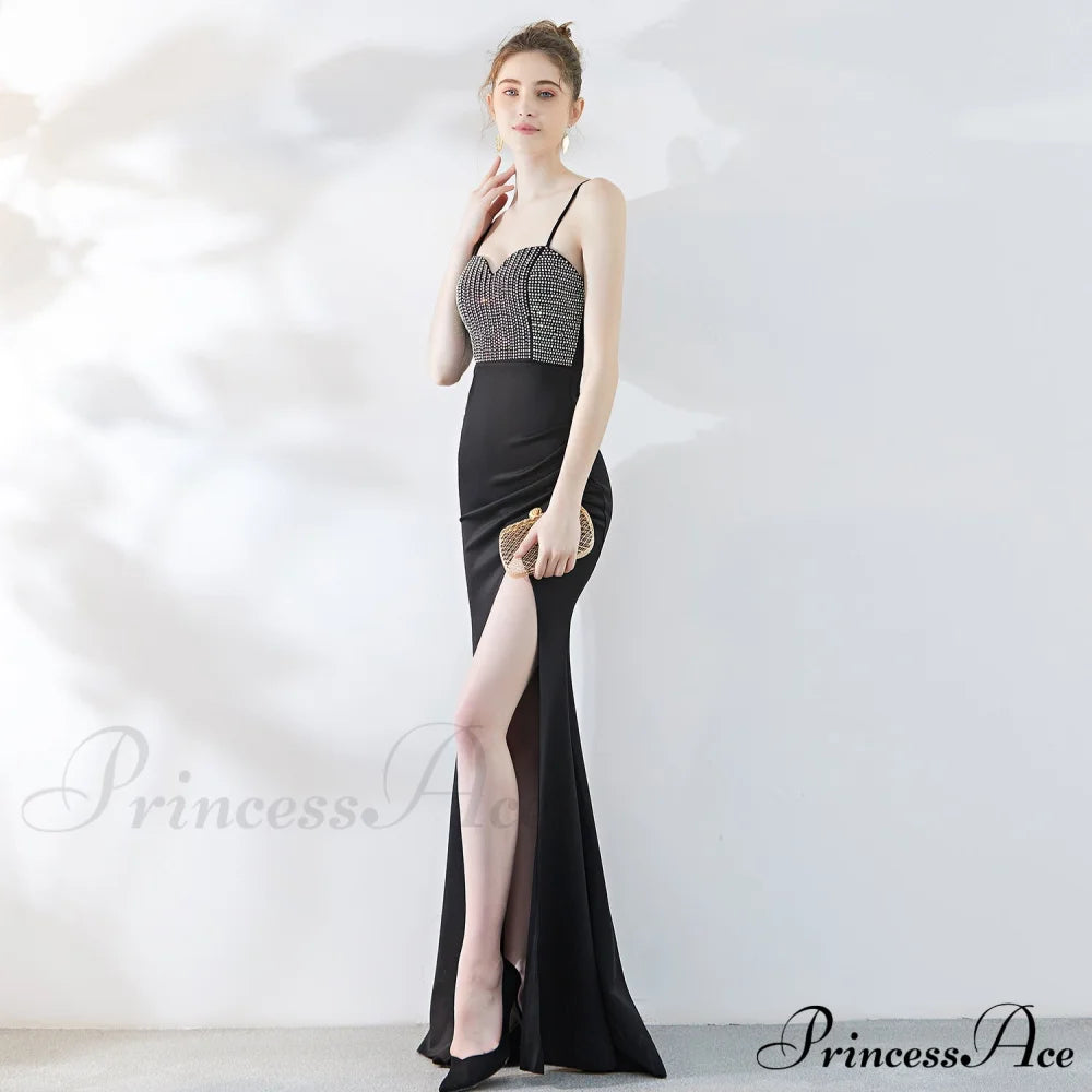 Dulce Hot Stone Charming Sling Long Dress S.o. Long Dresses