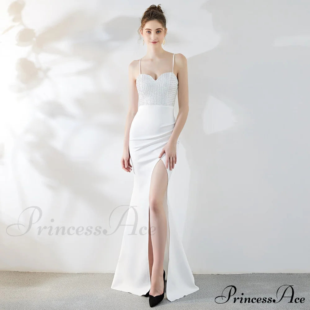 Dulce Hot Stone Sling Long Dress - Lady Occasions