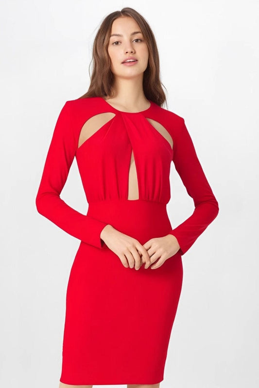 Bodycon Long Sleeve Knit Elegant Office Sweater Dress