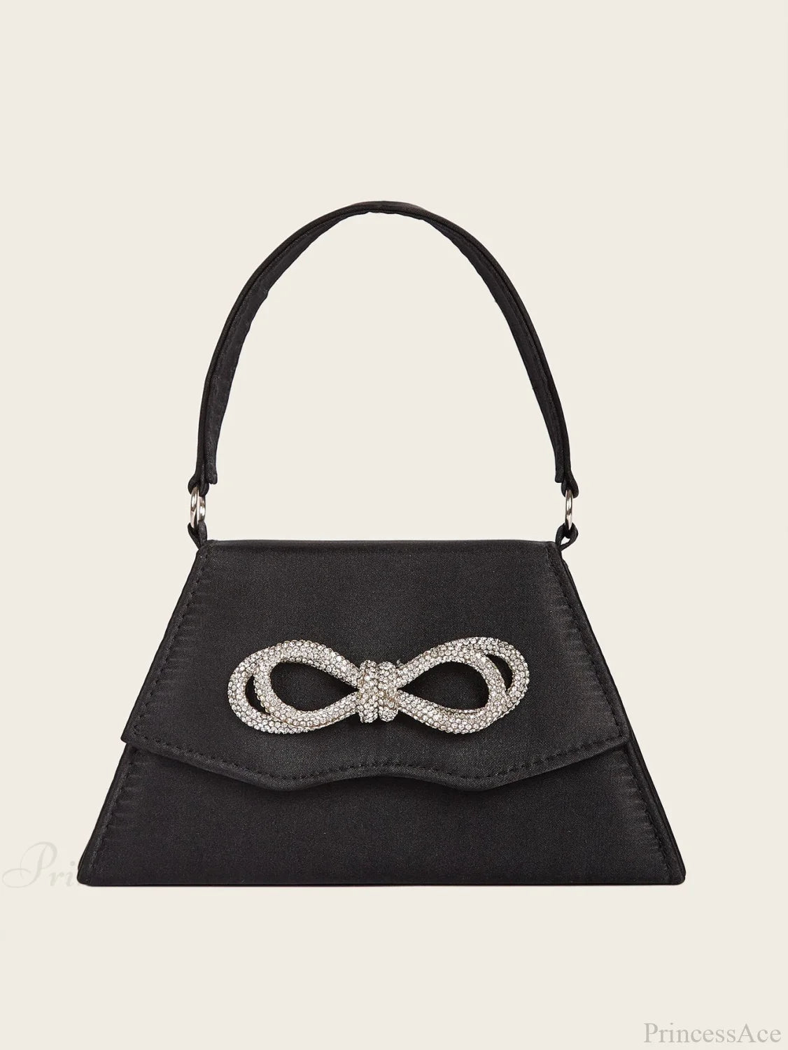 Elegant Silk Rhinestone Bow Wedding Clutch Bag clutchbag-250126