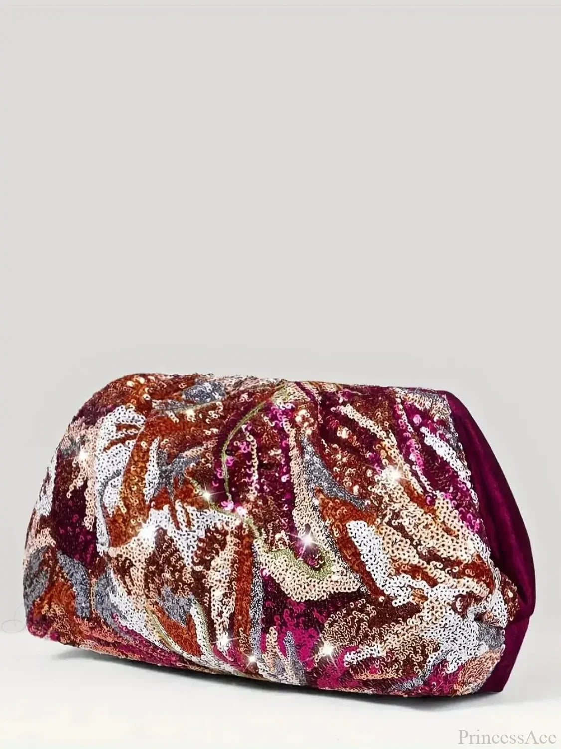 Exquisite Dazzling Rose Red Evening Clutch Bag Rose red / (20cm clutchbag-250126