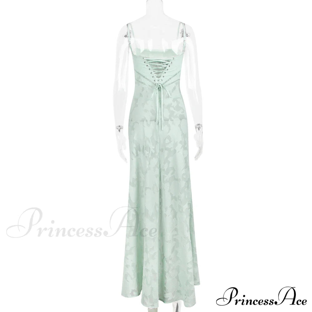 Floral Print Stylish Sheer Maxi Dress