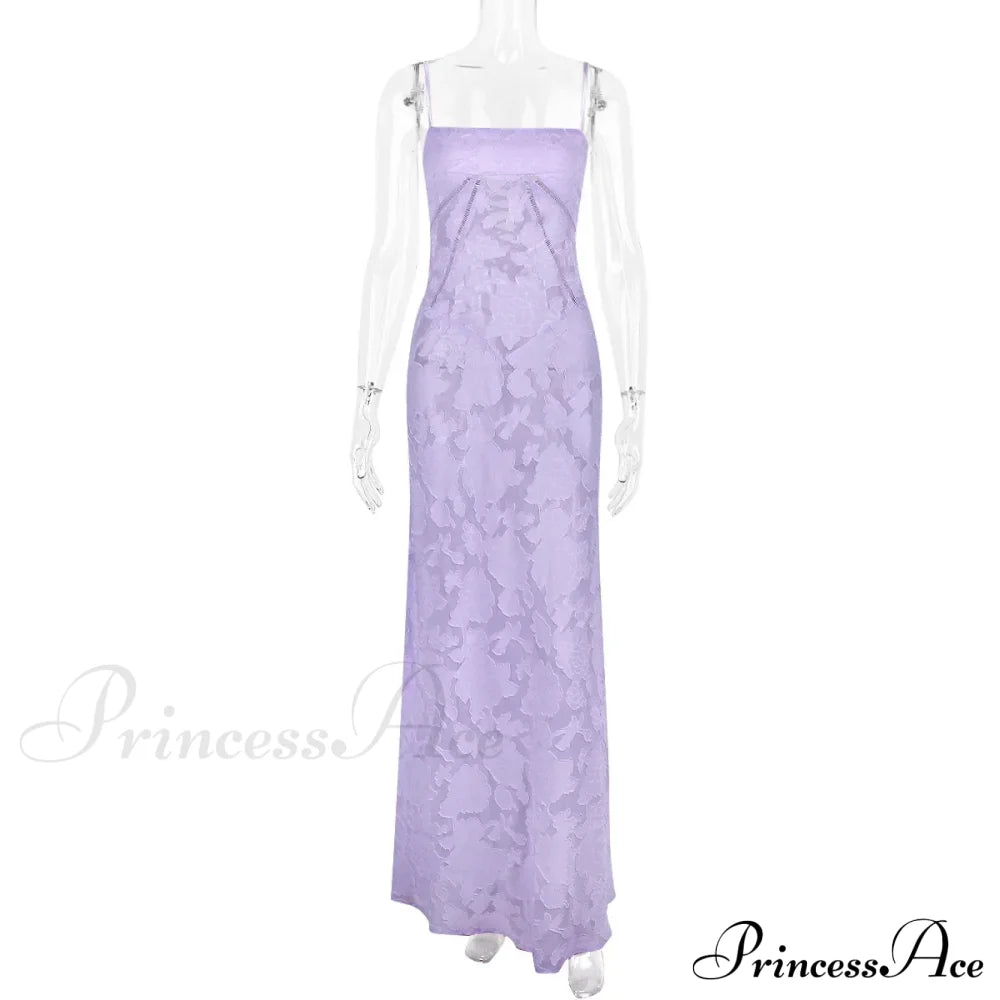 Floral Print Stylish Sheer Maxi Dress