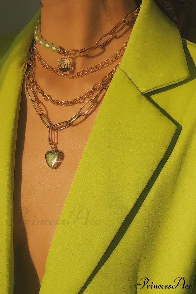 Gothic Layered Baroque Charming Pearl Chunky Chain Necklace