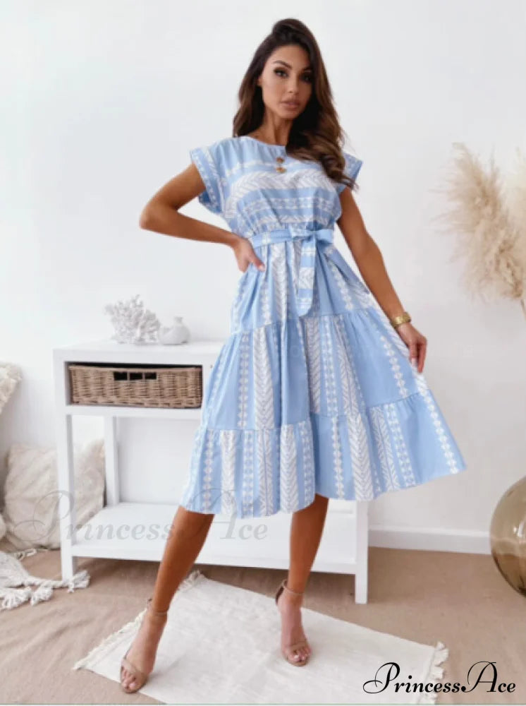 Gown Design Ruffle With Casual And Up Warm-Season Lace Belt M / Black Dresses