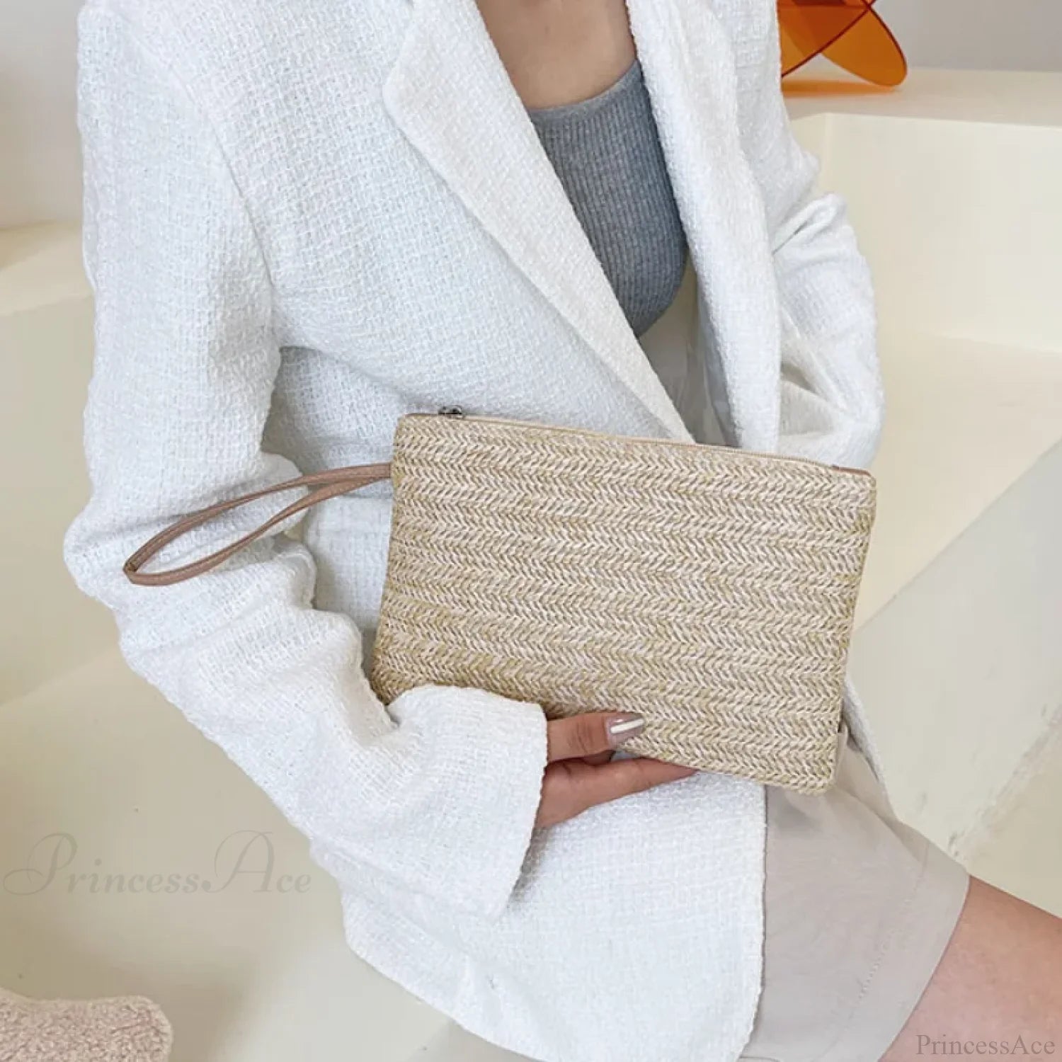 Handmade Backpack Phone Coin Wristlet Khaki wristlet-250126