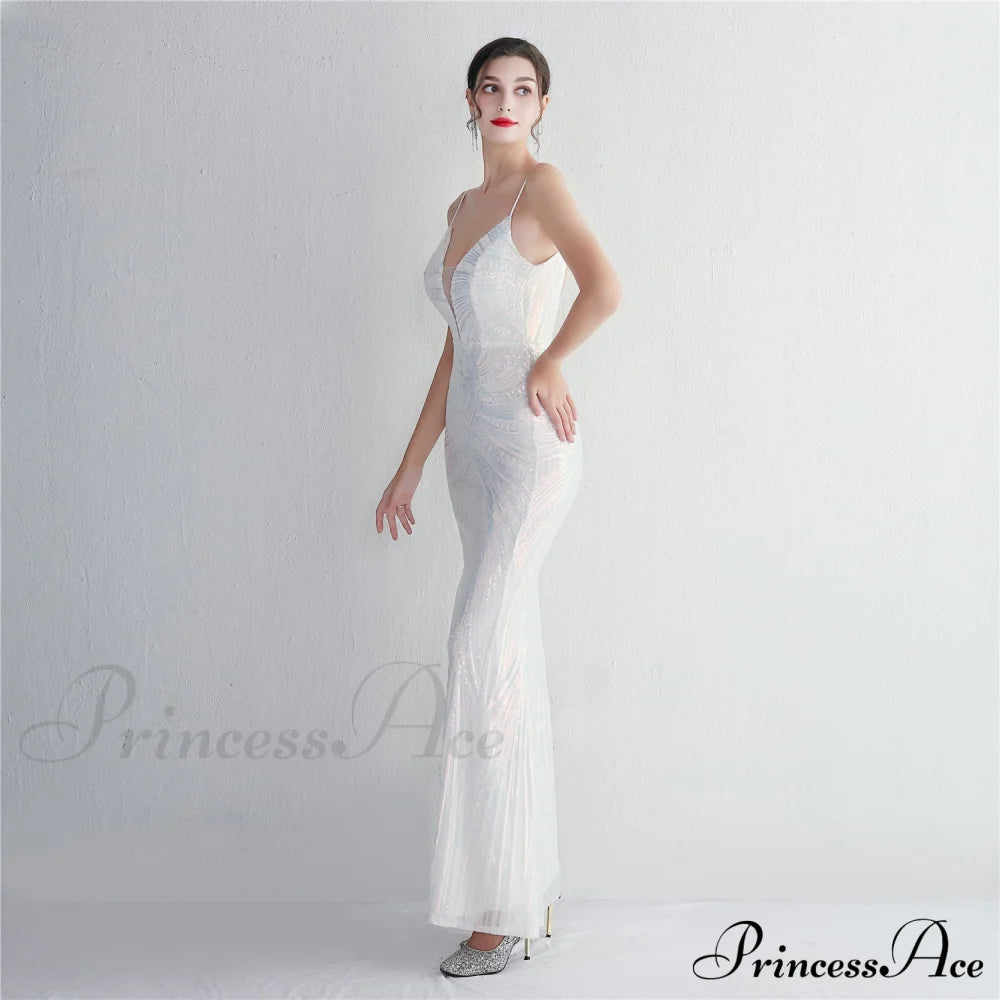 Liana Formal Sequin Charming Scroll Mermaid Dress S.o. Long Dresses