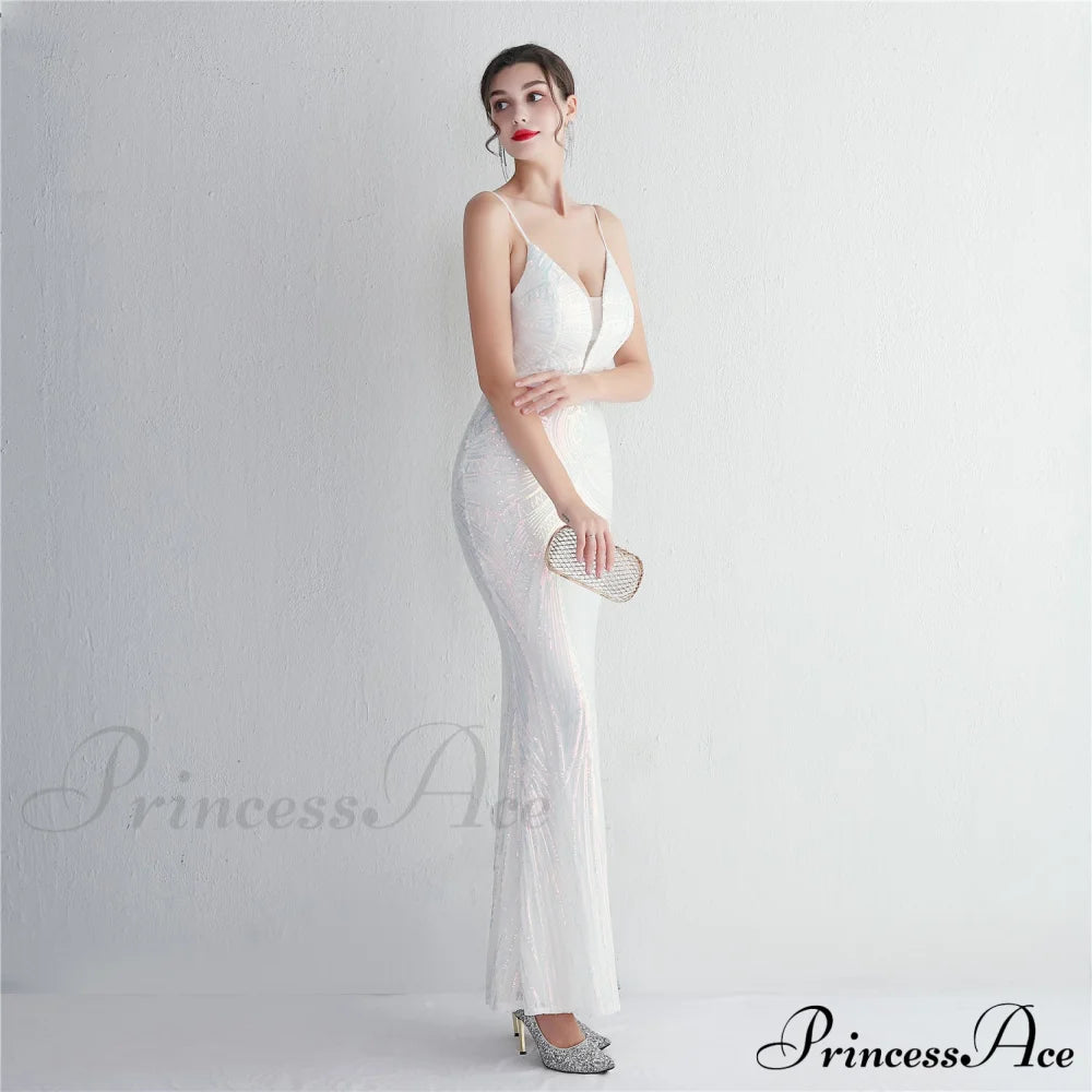 Liana Formal Sequin Charming Scroll Mermaid Dress S.o. Long Dresses