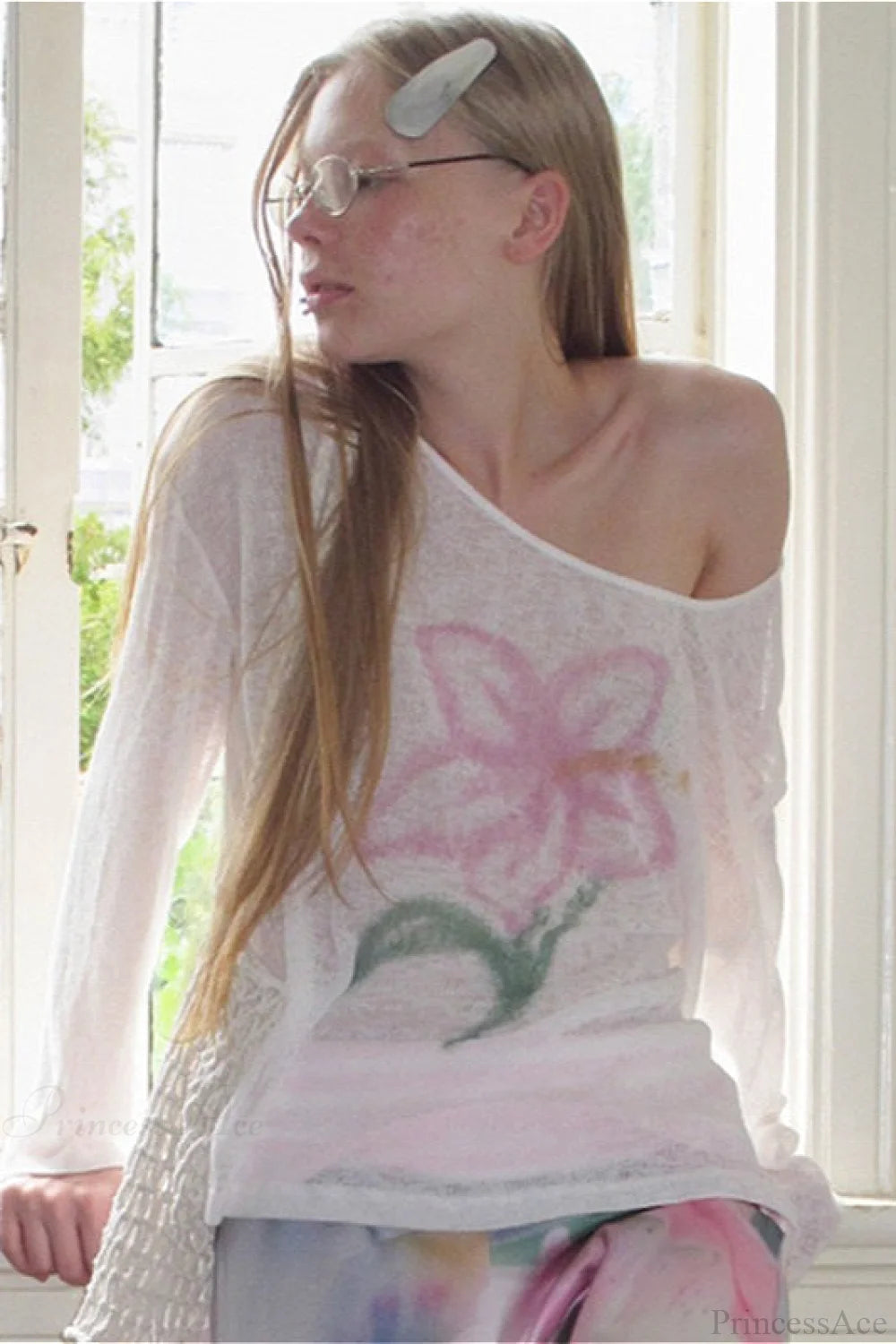 Lightweight Sun Protection Loose Casual Slouchy Blouse