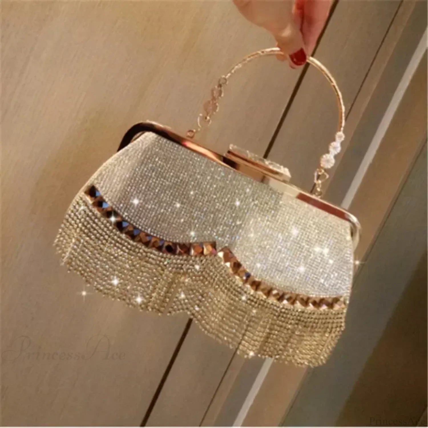 Luxury Diamond Party Evening Wedding Clutch Bag clutchbag-250126