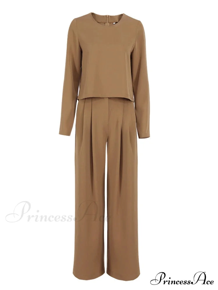 Madison Elegant Co-Ord Set Brown Set / S