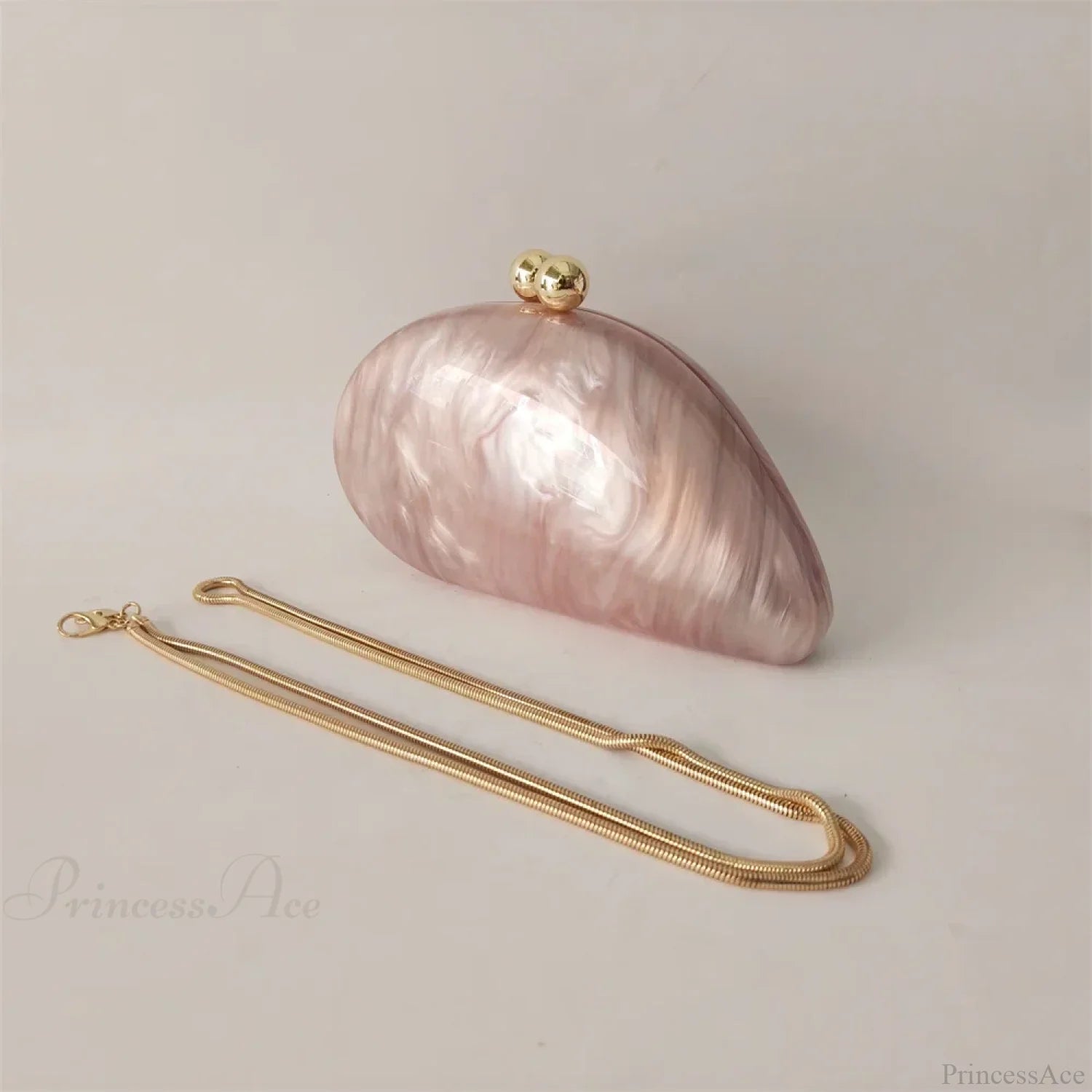Mini Blue Light Pink Acrylic Box Evening Clutch Bag snake chain1 clutchbag-250126