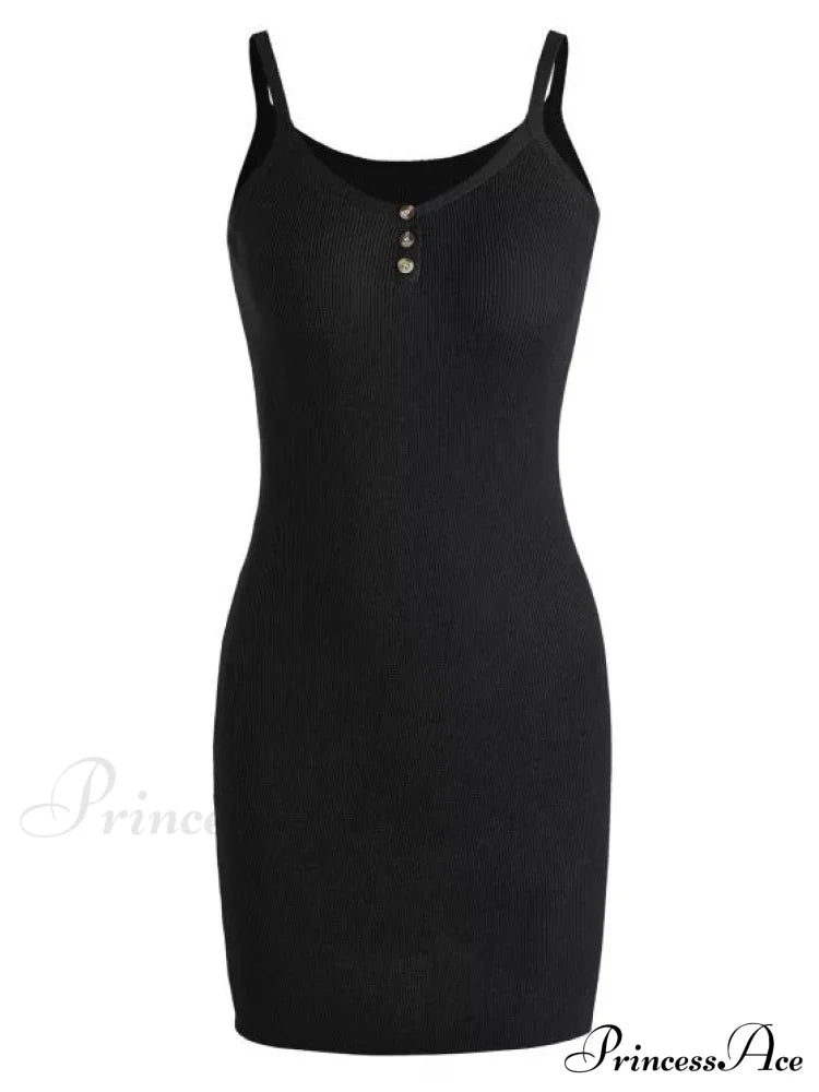 Mini Knitted Gown Fashion - Cami M / Gray Dresses