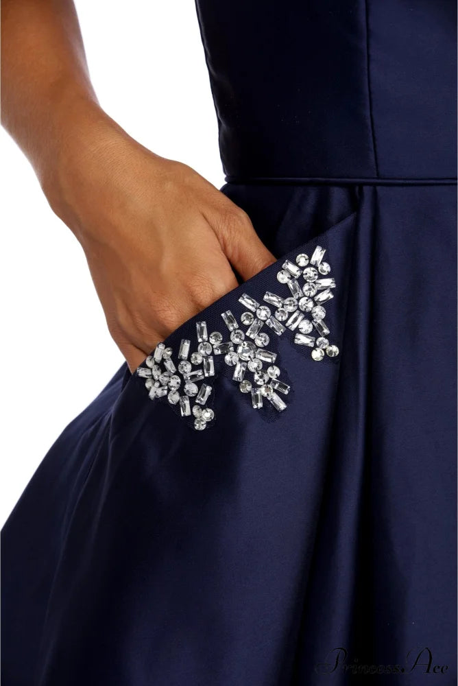 Noelle Formal Stylish Satin Party Dress S.o. Short Dresses