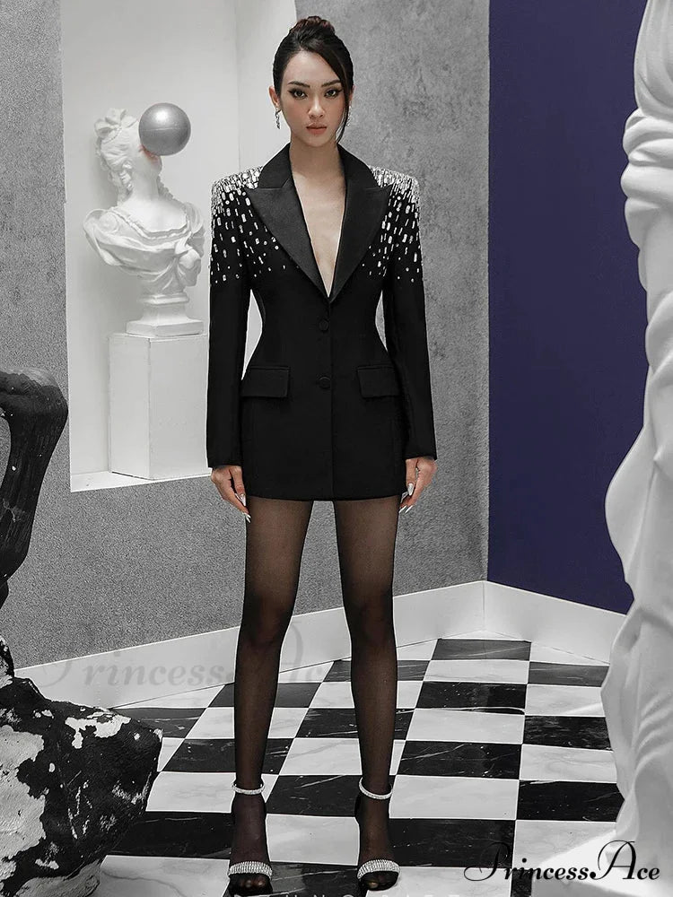 Olivia Mini Stylish Blazer Dress